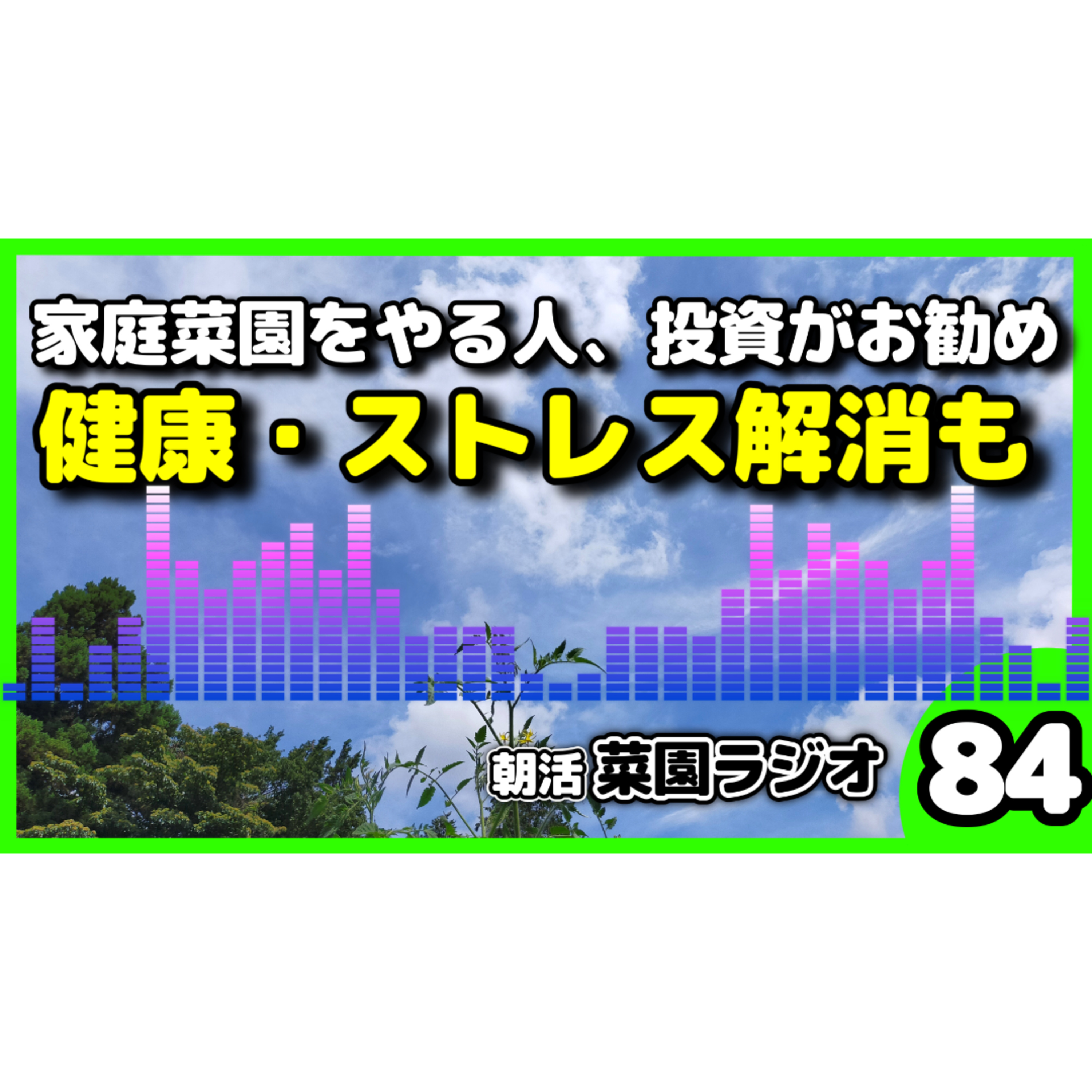 野菜を育てたら人生が変わった。健康・ストレス解消から株主優待まで繋がる理由【朝活菜園ラジオ】 episode artwork