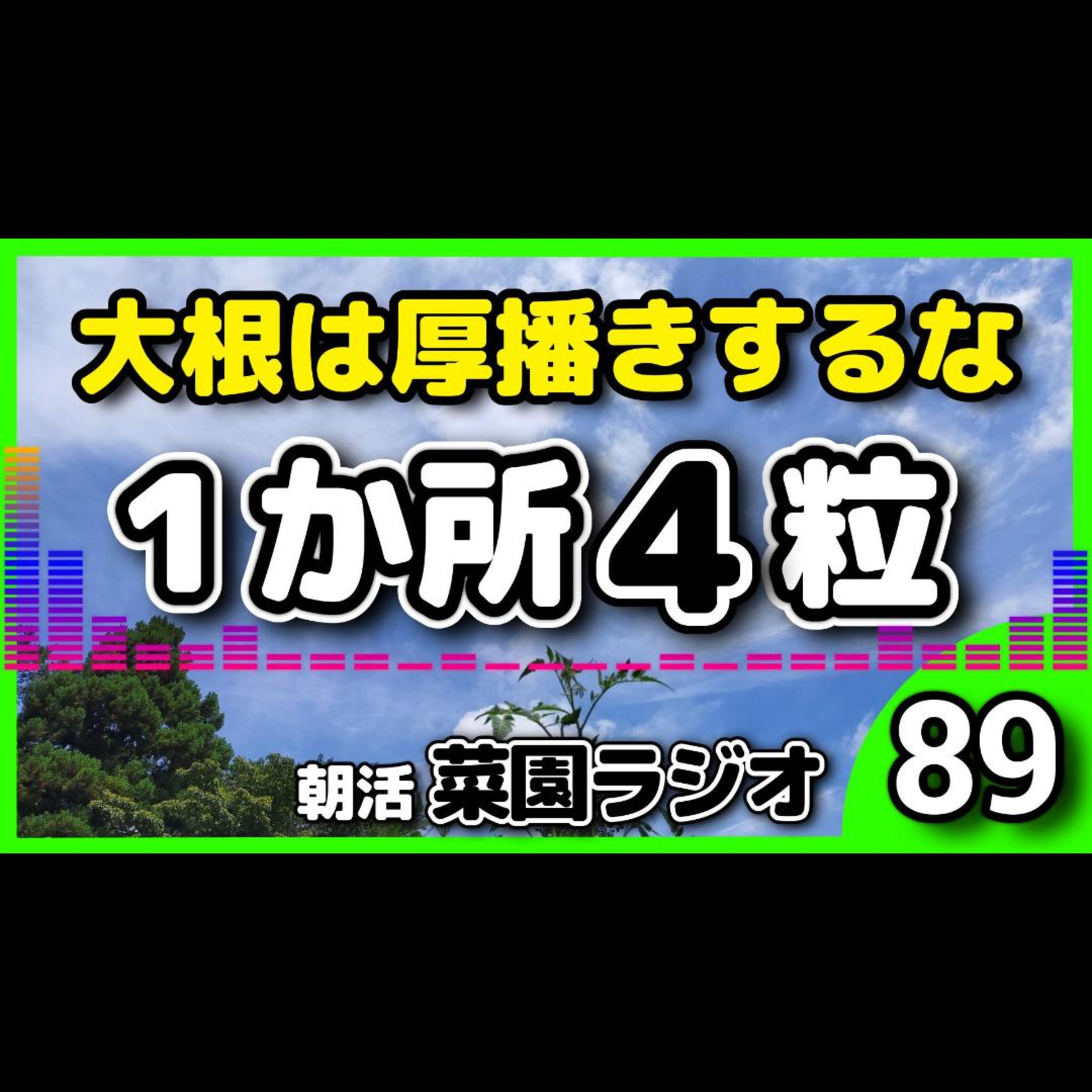 大根を失敗しやすい人は、厚播きしている【朝活菜園ラジオ】 episode artwork