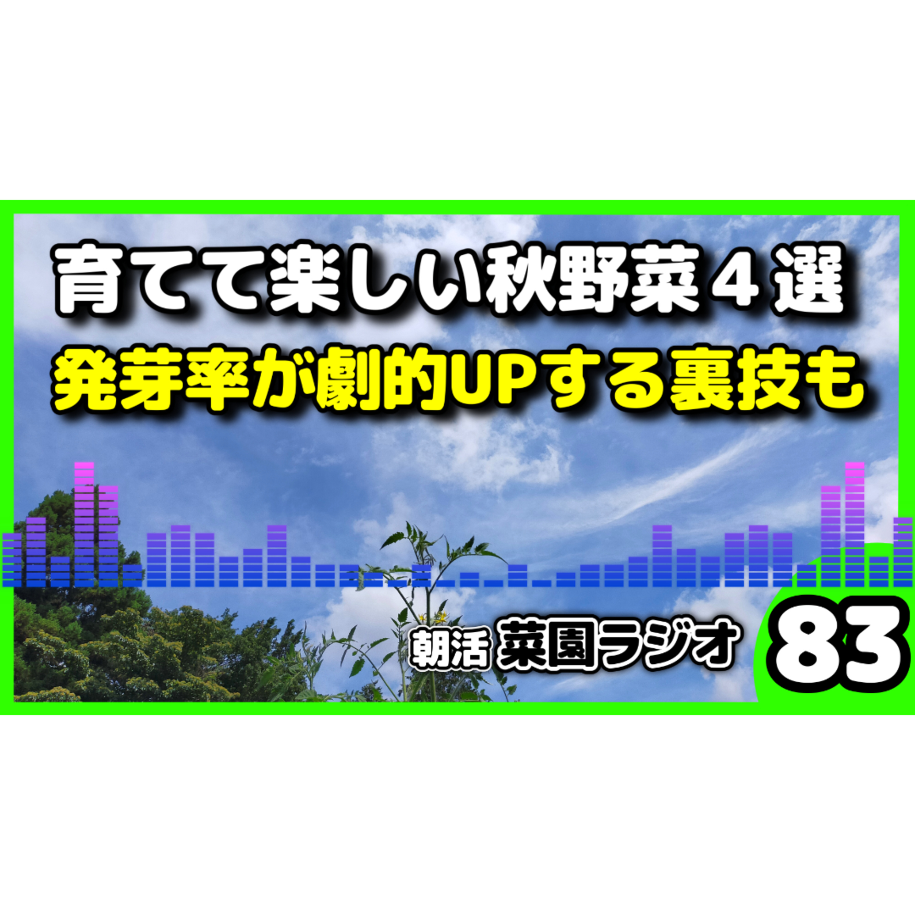 秋野菜定番以外に育てるべき４選と発芽率アップの裏技【朝活菜園ラジオ】 episode artwork